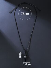 Fashionable and Popular Men Natural Crystal Geometric Pendant Necklace for Jewelry Gift and for a Stylish Look