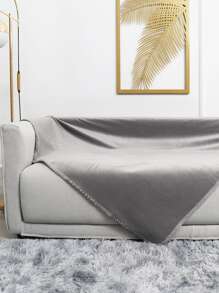 1pc Raw Trim Waterproof Sofa Towel - Multicolor - View 1