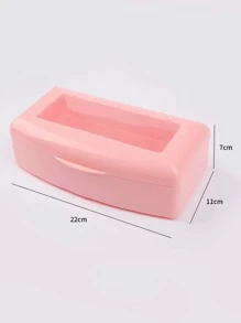 RANCAI 1 件美甲工具消毒盒，塑料消毒托盘，塑料清洁消毒盒收纳盒，适用于指甲、镊子、睫毛延长器、美发沙龙、水疗和美甲刀等美甲设备 - 粉色 - 查看 5
