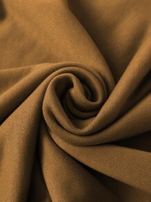 ROMWE MEN Guys Dragon & Letter Graphic Hoodie - Brown - View 4