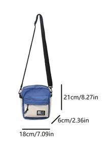 高中生 大学新生 多功能单肩包 单肩包 休闲包 迷你男士 拼色结饰 斜挎包 带包饰 手提包 旅行、大学、通勤用书包 单肩包 侧包 简约帆布包 校园包 男士随身单肩包 男式包 斜挎包 侧包 返校 学习用品 秋季邮差包 男士包 圆筒包 复古款 万圣节 圣诞节 - 彩色 - 查看 4