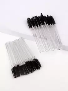 Disposable Eyelash Rollers - 50PCS Crystal Rod Lash Brushes For Eyelash Extension And Makeup Application - Black - View 1