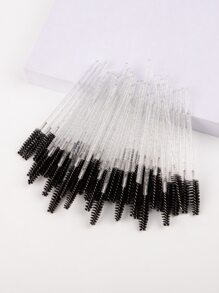 Disposable Eyelash Rollers - 50PCS Crystal Rod Lash Brushes For Eyelash Extension And Makeup Application - Black - View 2