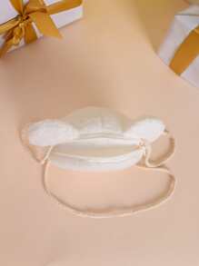 Metoo Tiramitu 兒童熊設計斜挎包 - 白色 - 查看 6