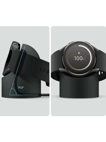 1pc Silicone Charger Holder Compatible With Samsung Watch - Black - View 3