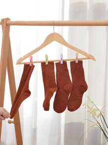 30 cái kẹp quần áo màu ngẫu nhiên chống gió có giỏ - Nhiều màu - Xem 5