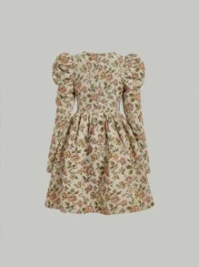 SHEIN MOD Đầm Dây kéo Hoa Thanh lịch - Nhiều màu - Xem 7