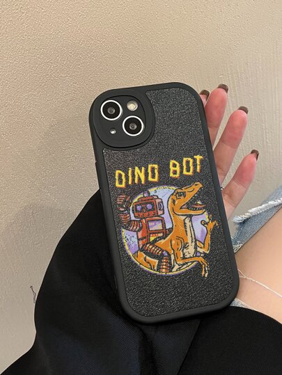 Vincenttrinidadart Funda para móvil de robot & con patrón de dinosaurio