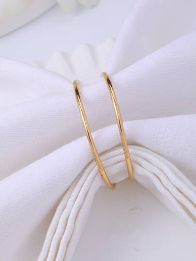 2pcs Zinc Alloy Napkin Ring