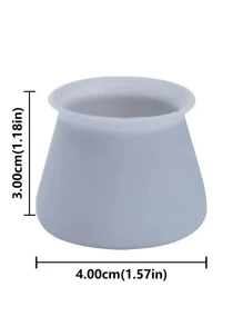 4入組矽膠桌子腳套 - 灰色 - 查看 3