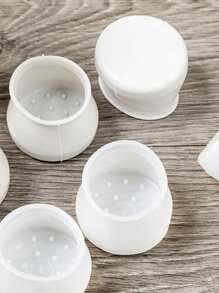 4pcs Silicone Table Foot Cover - White - View 1
