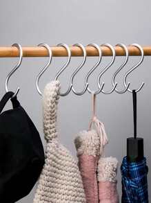 8pcs Stainless Steel S-shaped Hook - Silver - View 2