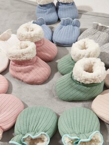 1pair Baby Random Socks & 1pair Gloves - Multicolor - View 8