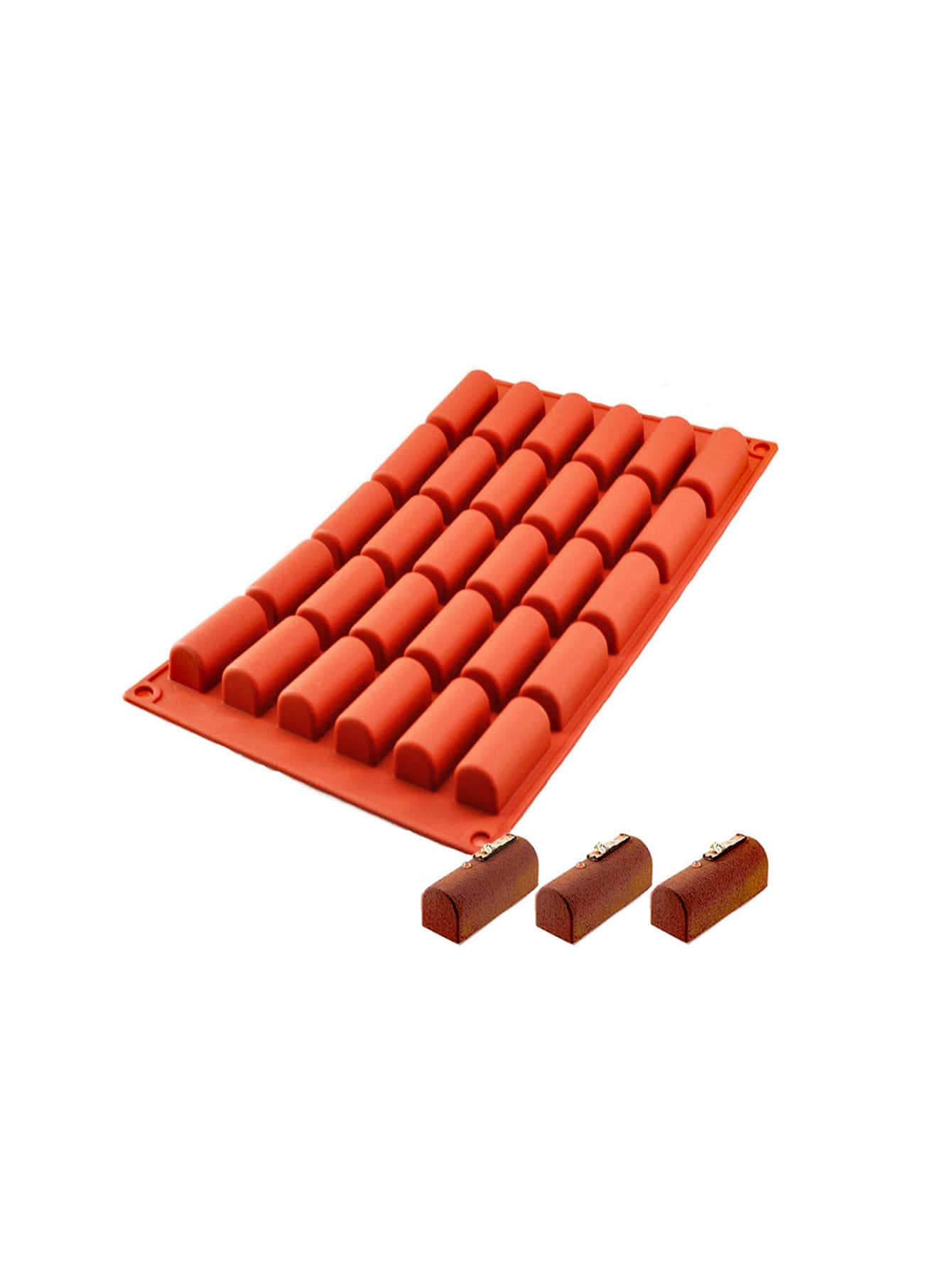 1pc Silicone Chocolate Mold - Chocolate Brown - View 1