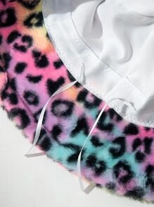 Sombrero de cubo suave con estampado de leopardo - Multicolor - Ver 2