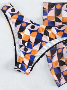 3packs Plaid Bikini Set Summer Beach - Multicolor - View 5