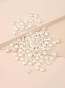 100 piezas Accesorio de joya DIY con estrella - Blanco - Ver 1