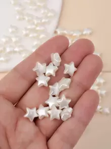 100 piezas Accesorio de joya DIY con estrella - Blanco - Ver 3
