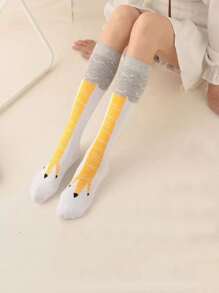3 pares Calcetines altos pollo pata - Multicolor - Ver 3