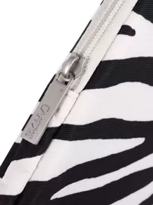 canvas artisan Túi vải Canvas Nghệ nhân Ngựa vằn Sọc Túi đựng laptop Công sở Chống sốc Túi đựng laptop Tương thích với HPProBook Macbook - Đen và trắng - Xem 7