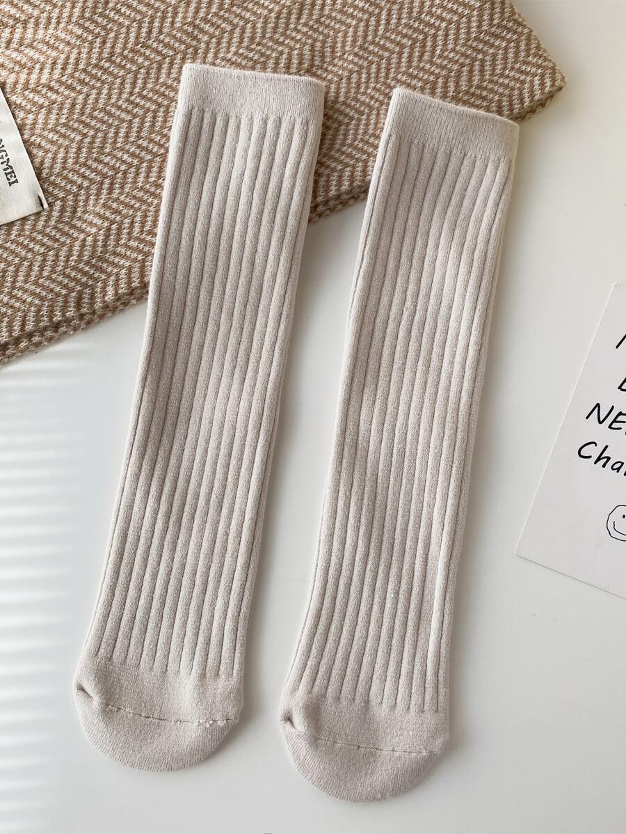 Vớ phi hành đoàn rắn cashmere-mix - Màu be - Xem 1