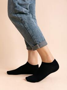 10pairs Men Solid Ankle Socks, For Gym - Multicolor - View 2