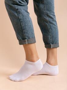 10pairs Men Solid Ankle Socks, For Gym - Multicolor - View 3