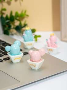 4 piezas Decoración mini cactus - Multicolor - Ver 2