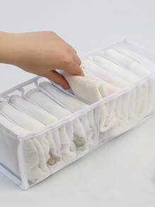 1pc Random Color Underwear Storage Box, Foldable Household Underwear Storage Organizerbedroom,Organizer,Organiser,Home Storage,White T Shirt Women,Black Pants Women,Ladies Winter Clothes,Dress,Winter Clothes For Ladies,Elegant Woman Dresses,White Shirt For Ladies,Long Sleeve,White Jumpsuit For Women,Spring Dresses For Women,Spring Outfits For Women,Spring,Spring Clothes,Minimalist,Summer Tops - Multicolor - View 2