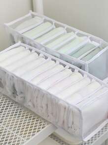 1pc Random Color Underwear Storage Box, Foldable Household Underwear Storage Organizerbedroom,Organizer,Organiser,Home Storage,White T Shirt Women,Black Pants Women,Ladies Winter Clothes,Dress,Winter Clothes For Ladies,Elegant Woman Dresses,White Shirt For Ladies,Long Sleeve,White Jumpsuit For Women,Spring Dresses For Women,Spring Outfits For Women,Spring,Spring Clothes,Minimalist,Summer Tops - Multicolor - View 3