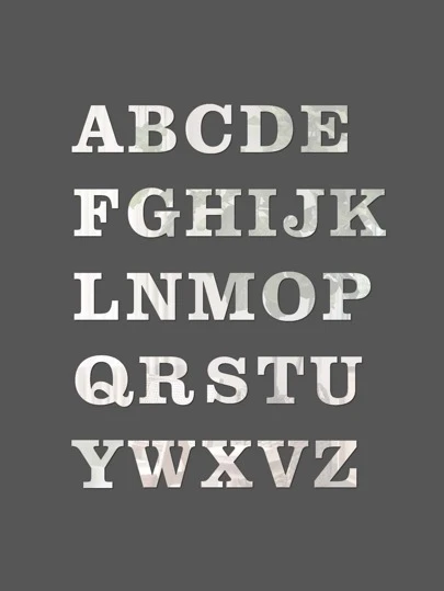 1set Letter Design Decorative Mirror Best Gifts Birthday