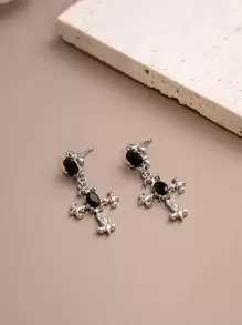 ROMWE Goth Hoa tai Đúng mốt - Nhiều màu - Xem 3