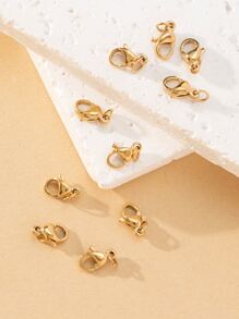 10pcs Lobster Clasp DIY Jewelry Accessory - Yellow Gold - View 4