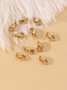 10pcs Lobster Clasp DIY Jewelry Accessory - Yellow Gold - View 5