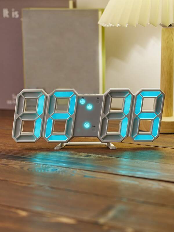 1pc 3D LED Digital Clock SHEIN USA