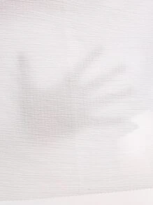 SHEIN EZwear 夏天服裝 單排釦蕾絲修飾襯衫