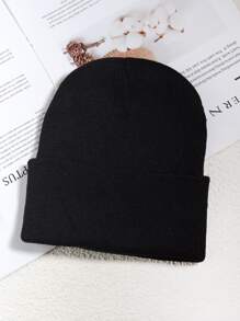 Mũ len họa tiết hành tinh đường phố - màu đen - Xem 2