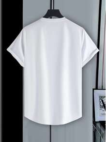 Manfinity Homme Men Graphic Print Tee - White - View 2