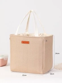 1 pieza Bolsa térmica portátil - Caqui - Ver 4