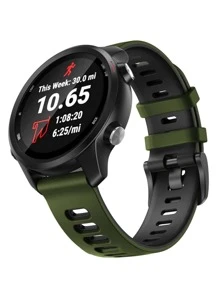 1 Dây đeo thể thao silicon hai màu dành cho nam và nữ 20mm/22mm Tương thích với dây đeo Samsung Galaxy Active 2 40mm 44mm, Dây đeo Galaxy Watch Active, Dây đeo Galaxy 42mm Dây đeo Huawei GT làm quà tặng cho học sinh đi học trở lại - Nhiều màu - Xem 2