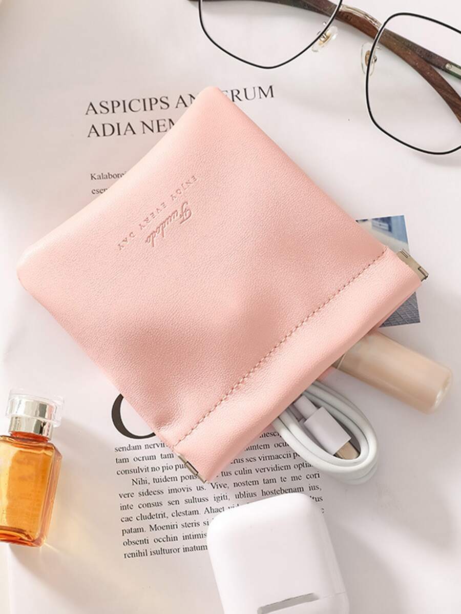 1入組字母細節收納袋 - 粉色 - 查看 1