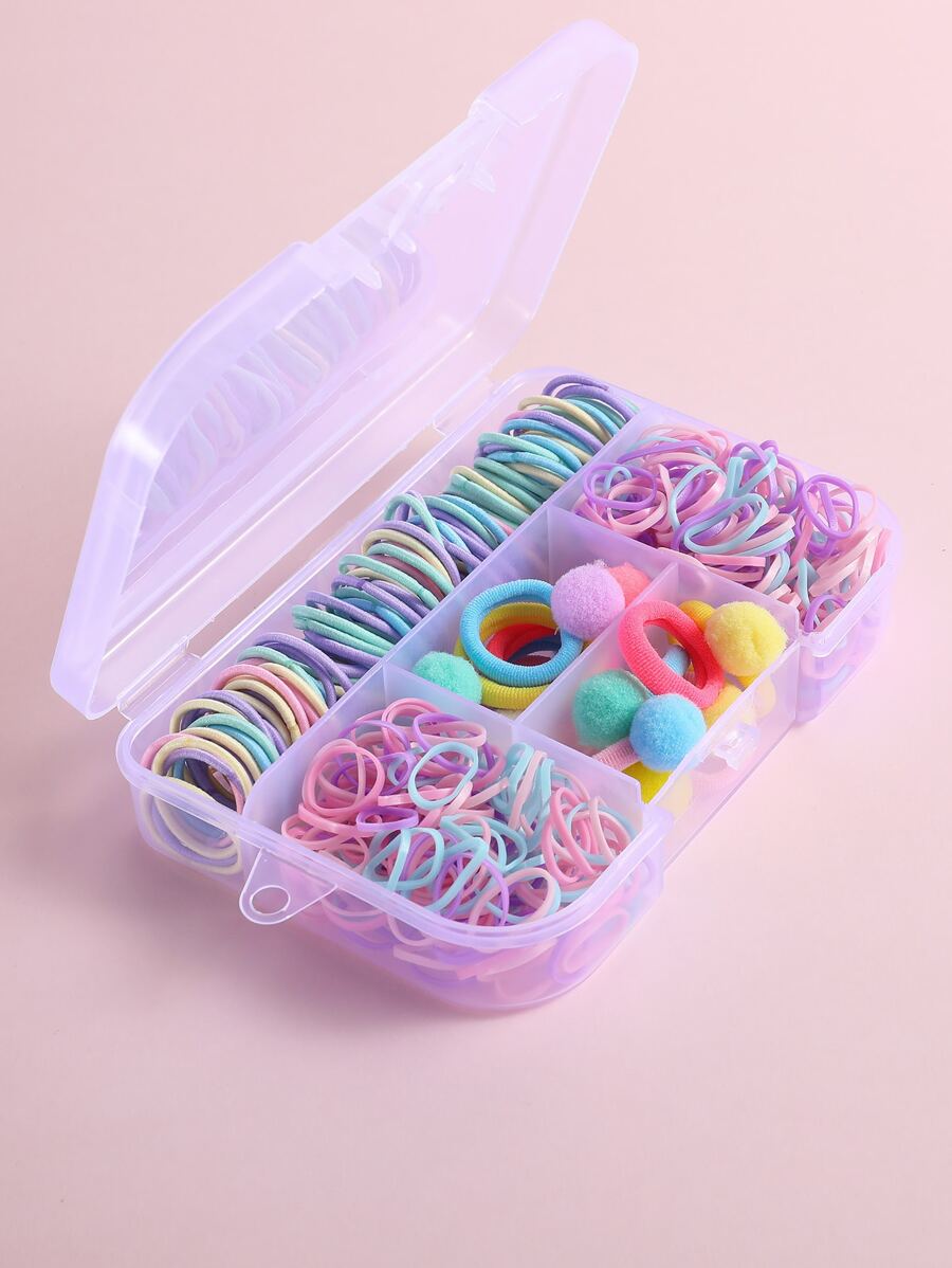 310入組小女童絨球裝飾髮圈