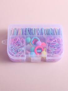 310入組小女童絨球裝飾髮圈