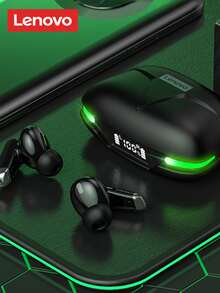 聯想 Gm3 遊戲用無綫入耳式耳機，音質好、低延遲、HiFi 音頻 - 黑色 - 查看 2