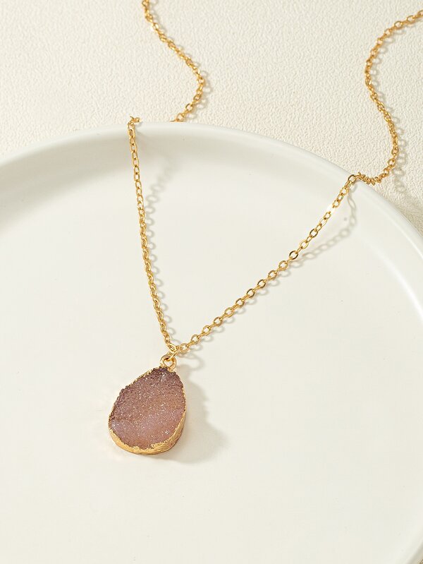 Waterdrop Pendant Necklace SHEIN USA