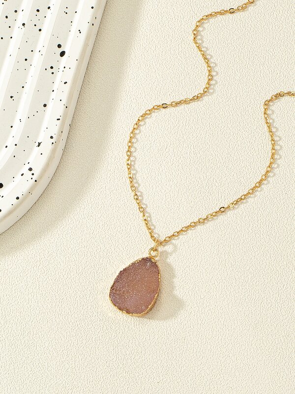 Waterdrop Pendant Necklace SHEIN USA