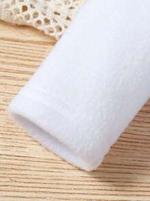 嬰兒女孩卡通刺繡3d耳朵設計睡t恤和睡腳褲 - 彩色 - 查看 4