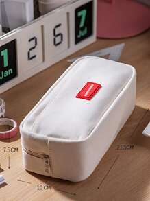 Túi đựng bút trang trí trang trí chữ cái 1pc - Xám - Xem 4