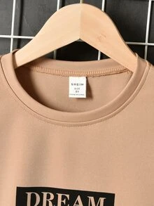 Boys Letter Graphic Tee & Shorts - Multicolor - View 3