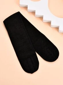 1pc Solid Color Simple Bath Headband - Black - View 1